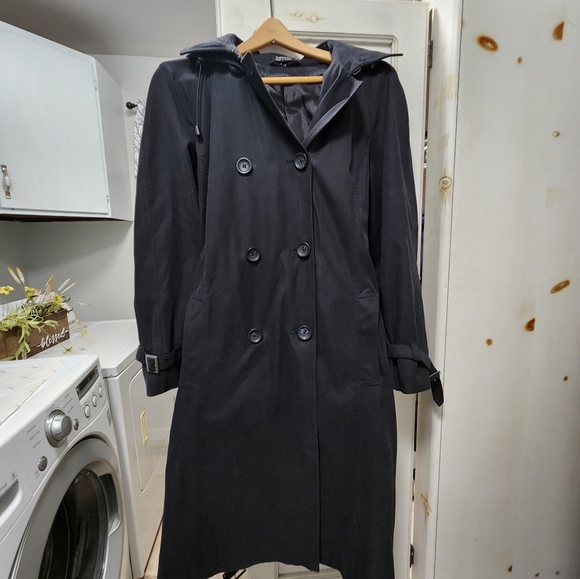 GK Direct women's black trench coat - Picture 8 of 8
